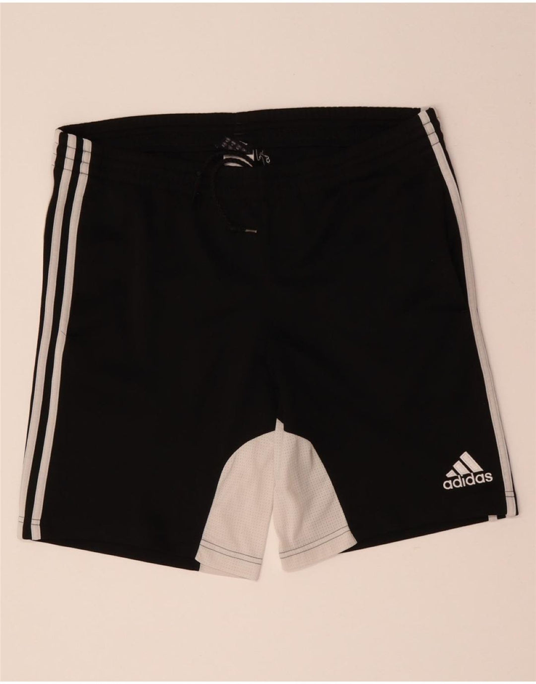 ADIDAS Mens Sport Shorts Large  Black Colourblock Polyester