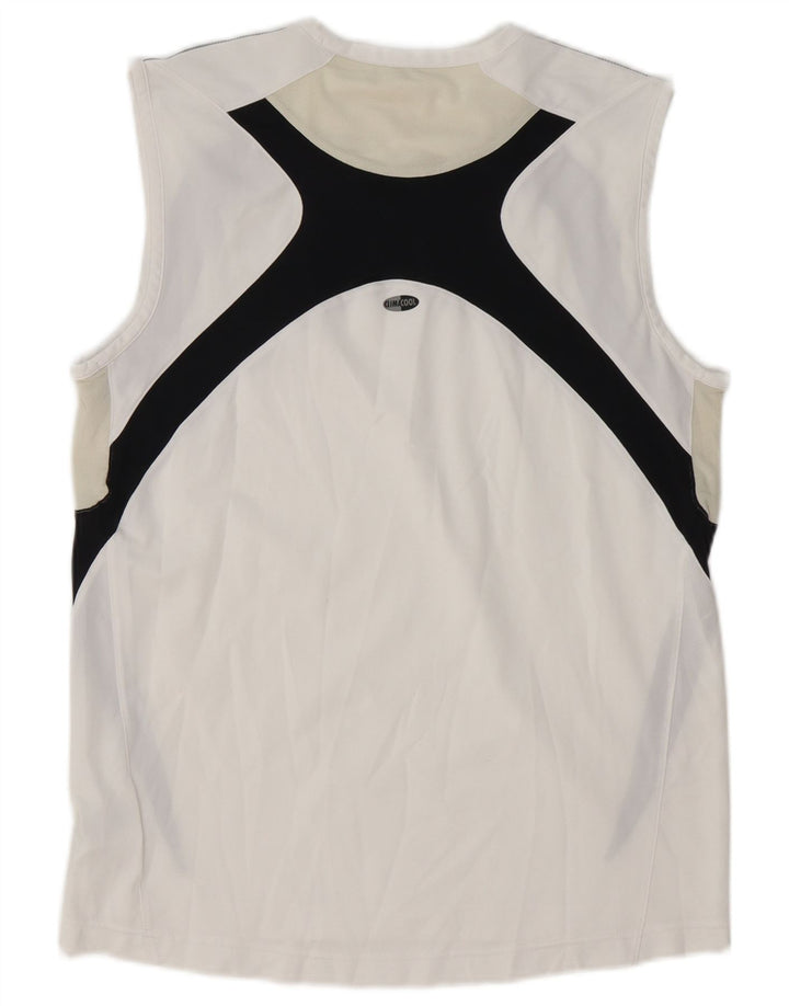 Adidas Mens Clima 365 Vest Top Medium White Colourblock Polyester
