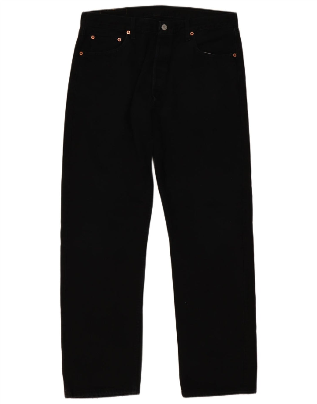 Levi's Mens 501 Straight Jeans W36 L32 Black