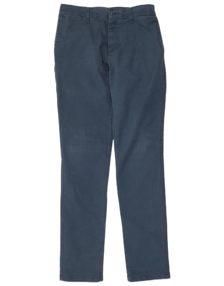Carhartt Mens Slim Chino Trousers W33 L34 Navy Blue Polyester