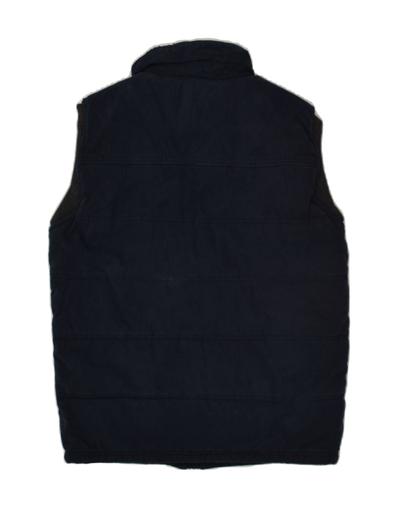 FAT FACE Mens Padded Gilet UK 36 Small Navy Blue Cotton | Vintage Fat Face | Thrift | Second-Hand Fat Face | Used Clothing | Messina Hembry 