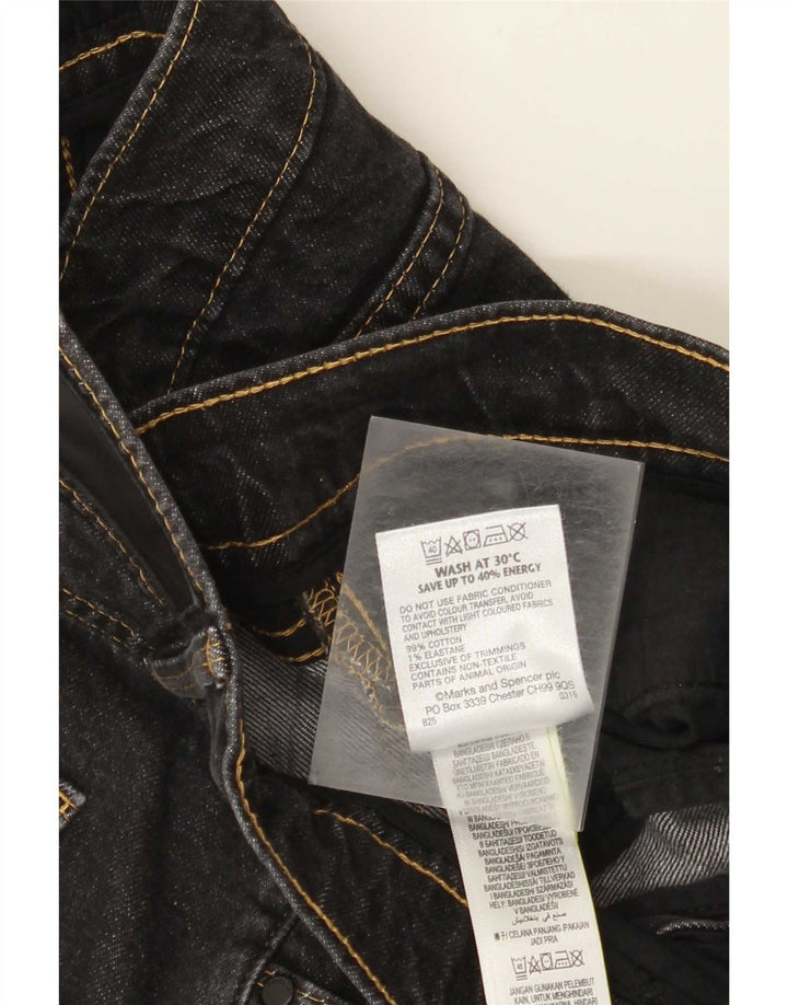Marks & Spencer Mens Autograph Slim Jeans W34 L31 Black Cotton