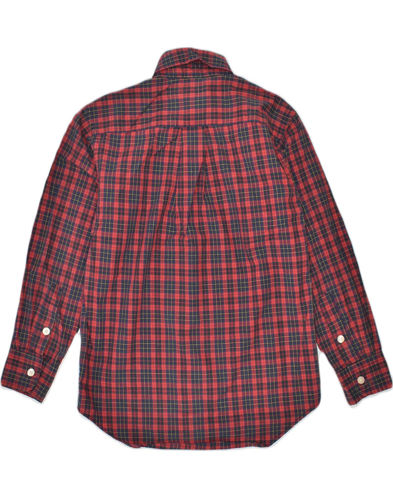 CHAPS Boys Shirt 7-8 Years Small Red Plaid Cotton | Vintage | Thrift | Second-Hand | Used Clothing | Messina Hembry 