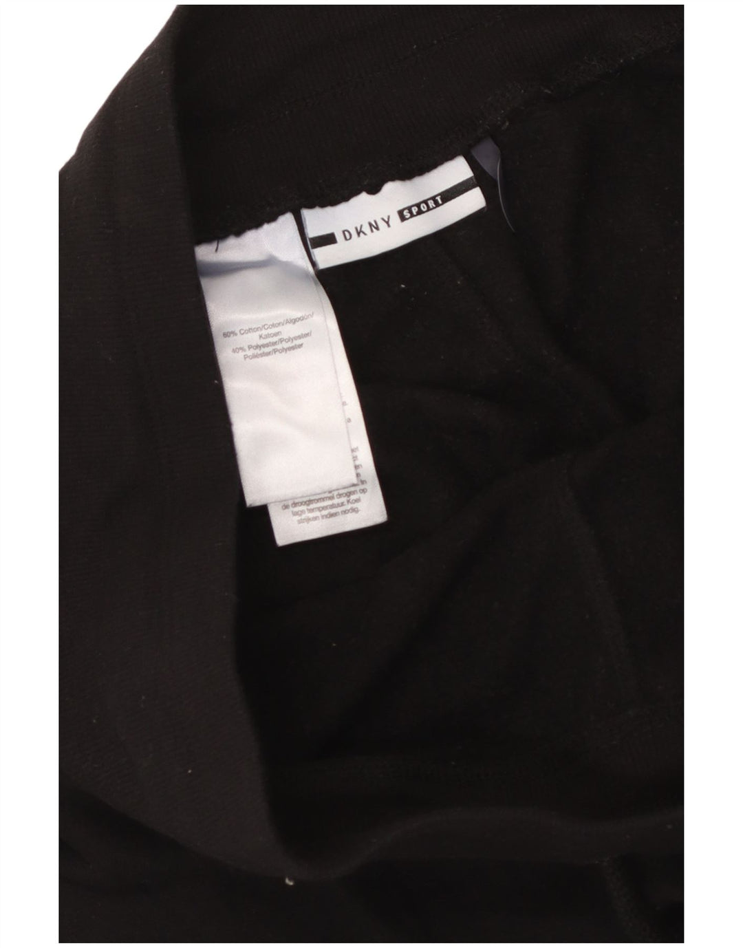 DKNY Mens Graphic Tracksuit Trousers Joggers Medium  Black Cotton