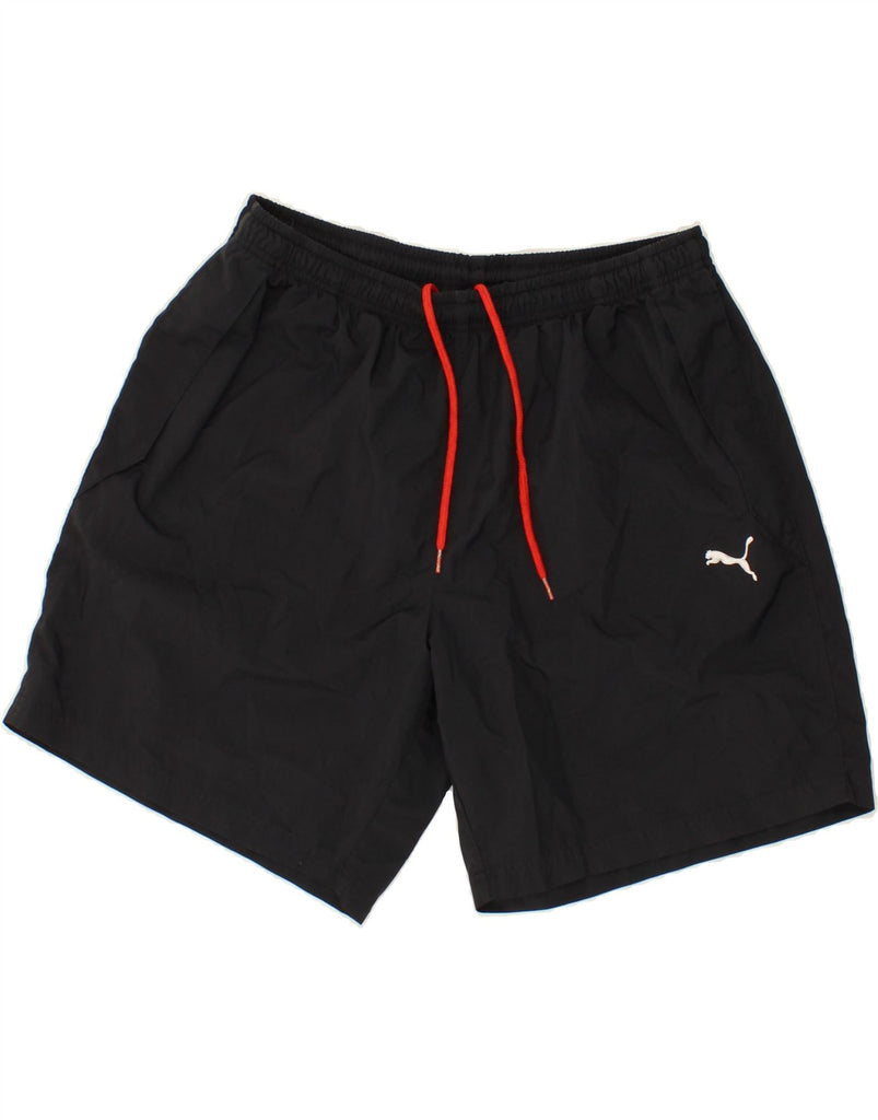 PUMA Mens Sport Shorts XL Black | Vintage Puma | Thrift | Second-Hand Puma | Used Clothing | Messina Hembry 