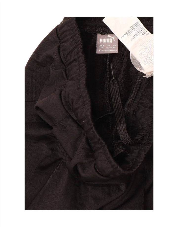 PUMA Boys Tracksuit Trousers Joggers 13-14 Years  Black Polyester