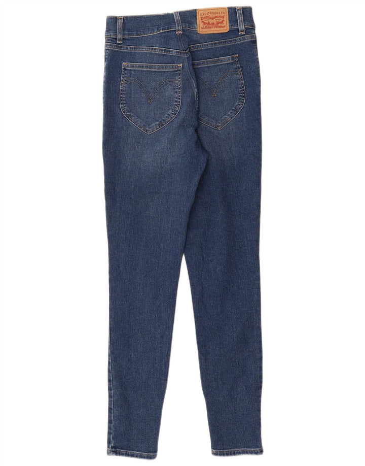 LEVI'S Womens Skinny High Waist Jeans W28 L30 Blue Cotton