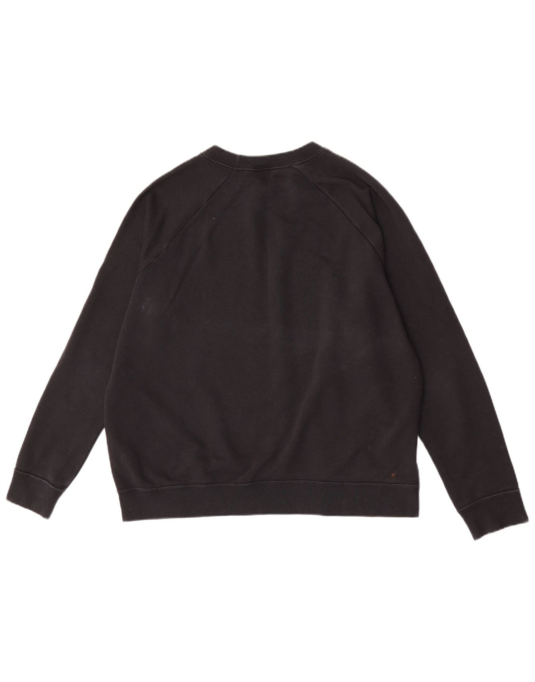 Nike Womens Graphic Sweatshirt Jumper UK 16 Large Black Cotton