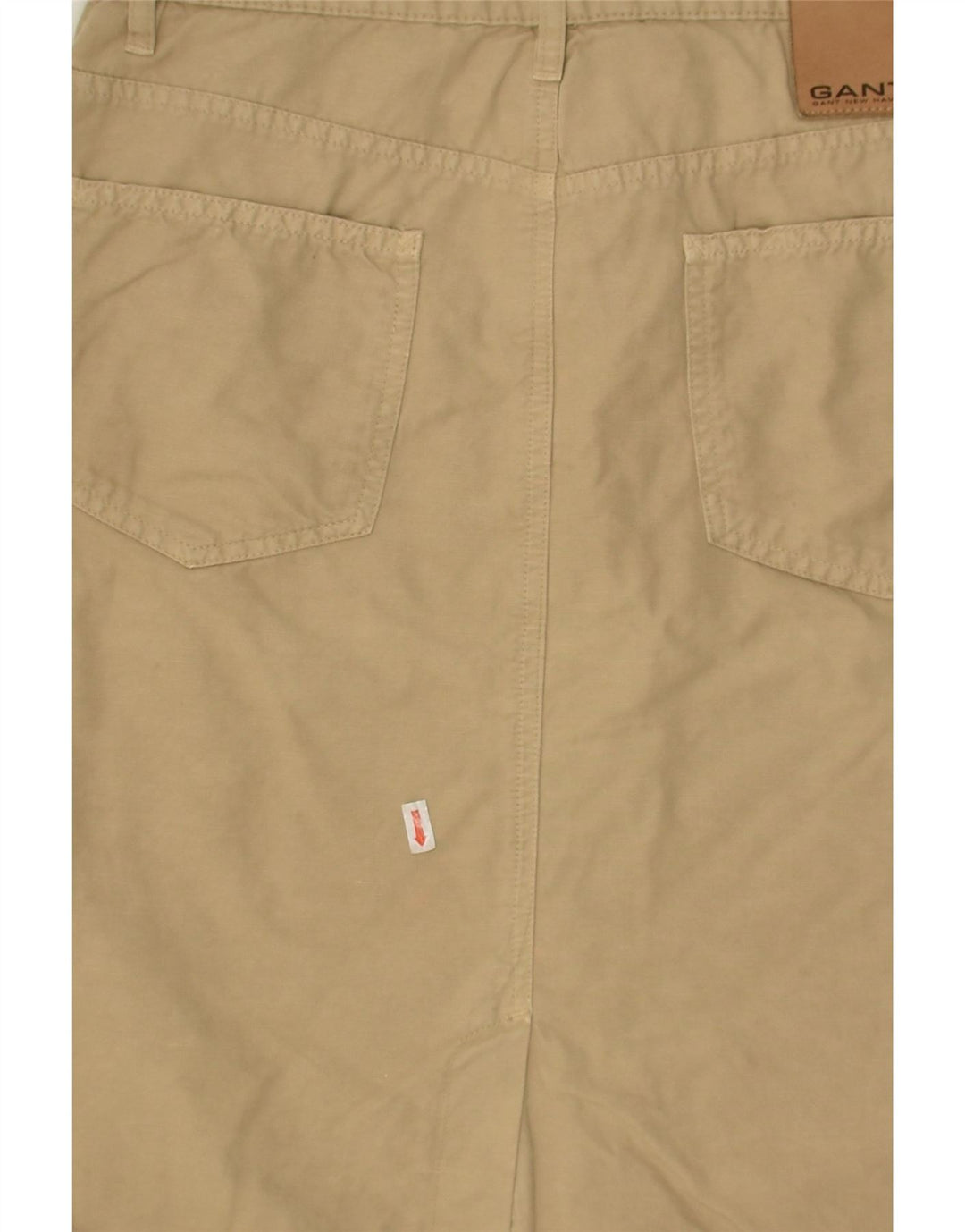 GANT Womens Straight Skirt Medium W28  Beige Cotton | Vintage Gant | Thrift | Second-Hand Gant | Used Clothing | Messina Hembry 