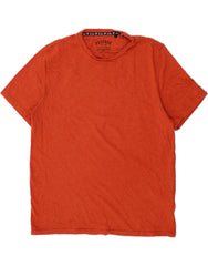 FAT FACE Mens T-Shirt Top XL Orange Cotton