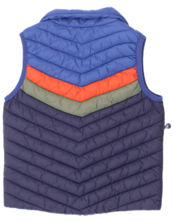 Joules Baby Boys Padded Gilet 18-24 Months Navy Blue Colourblock Polyamide