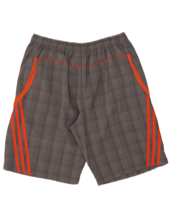 Adidas Mens Sport Shorts UK 46/48 XL Grey Check