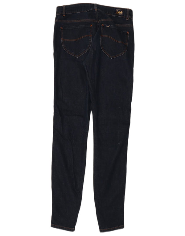Lee Womens Skinny Jeans US 9 Medium W28 L32 Navy Blue Cotton