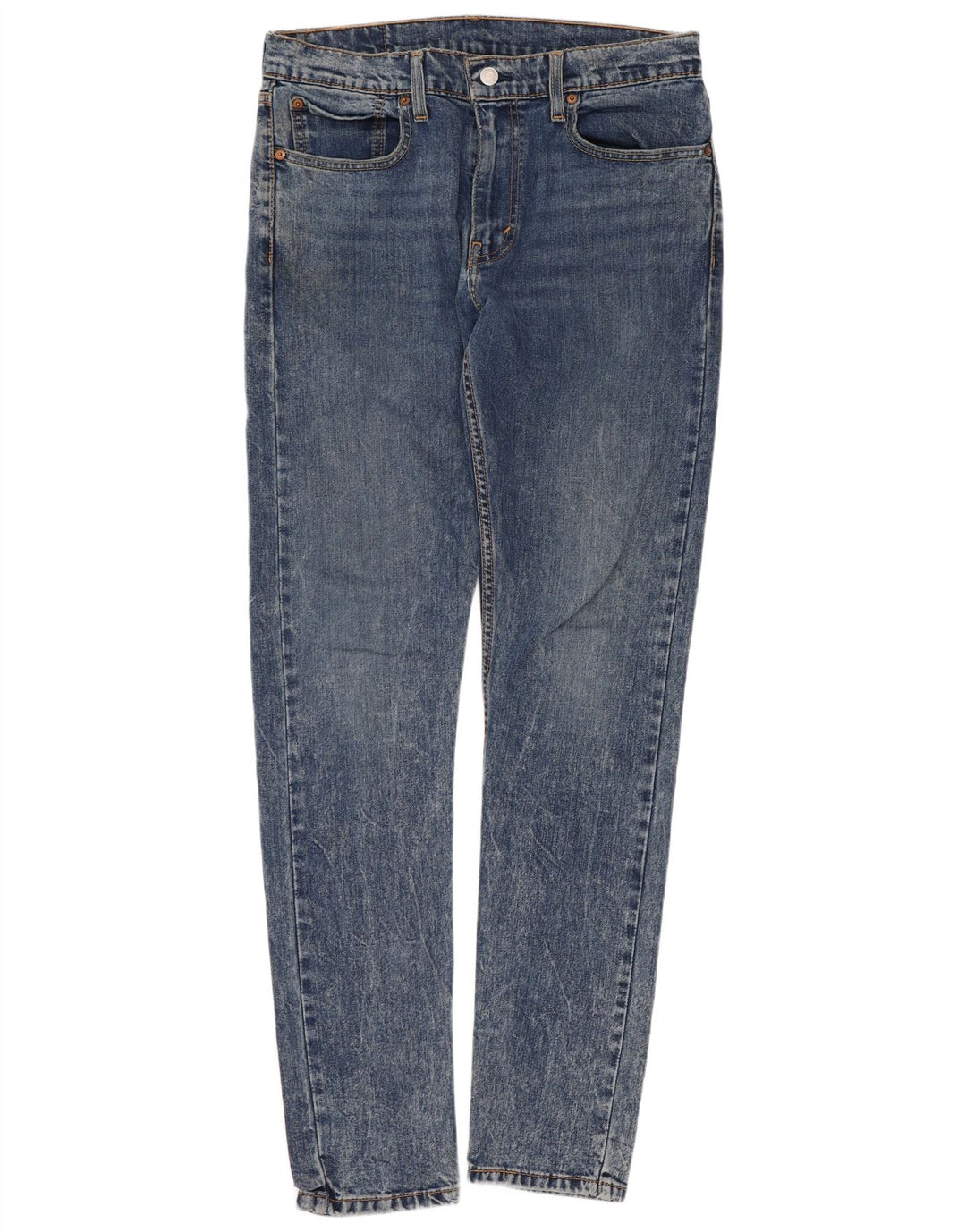 Levi's Mens 512 Slim Tapered Jeans W32 L34 Blue Cotton