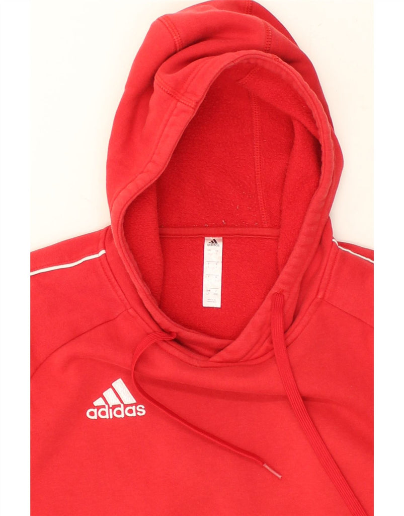 ADIDAS Mens Hoodie Jumper Large Red Cotton | Vintage Adidas | Thrift | Second-Hand Adidas | Used Clothing | Messina Hembry 