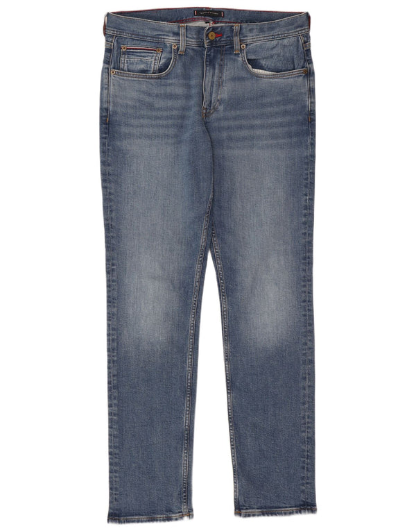 Tommy Hilfiger Mens Denton Straight Jeans W32 L30 Blue Cotton