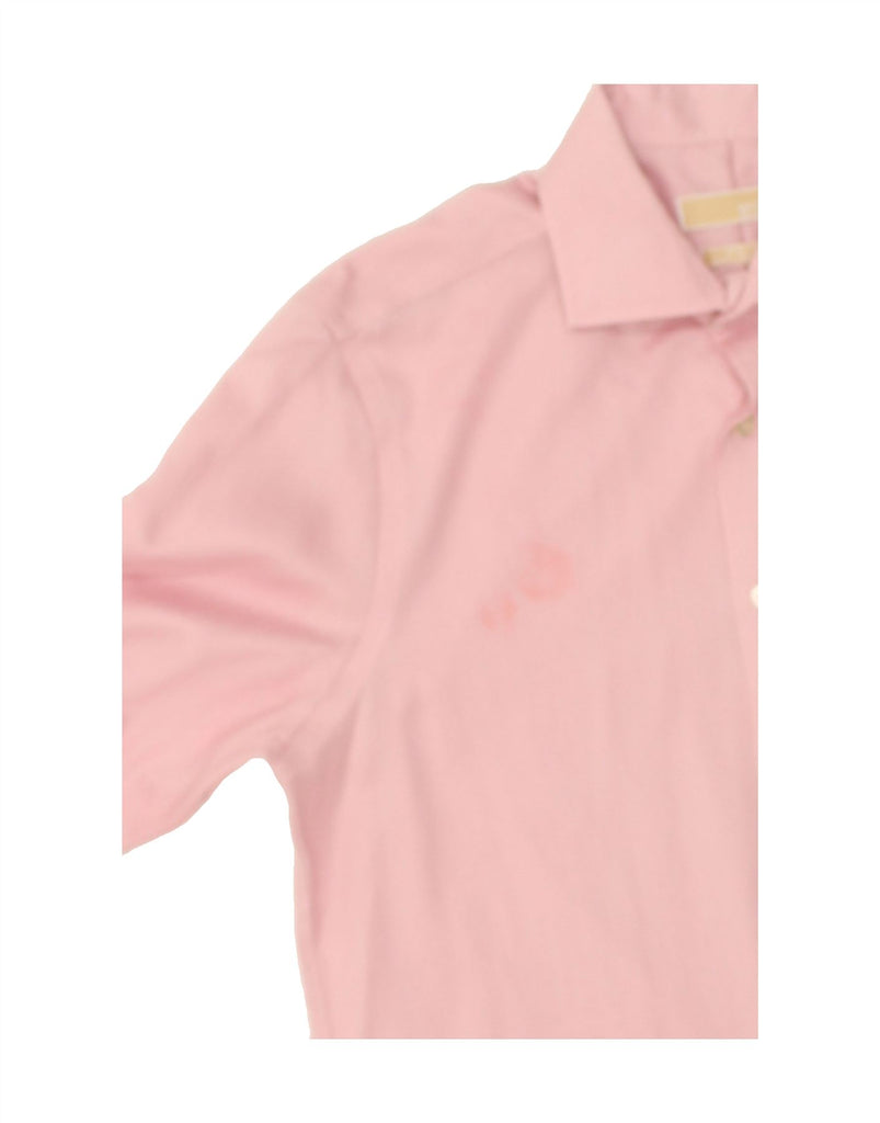 MICHAEL KORS Mens Shirt Size 15 1/2 Medium Pink Cotton | Vintage Michael Kors | Thrift | Second-Hand Michael Kors | Used Clothing | Messina Hembry 