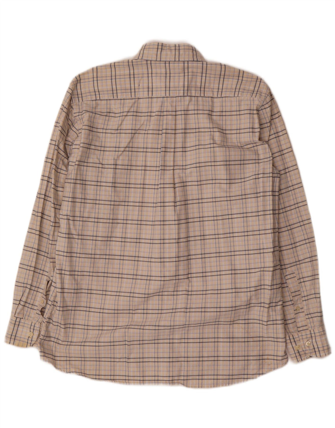 Avirex Mens Flannel Shirt Medium Beige Check Cotton