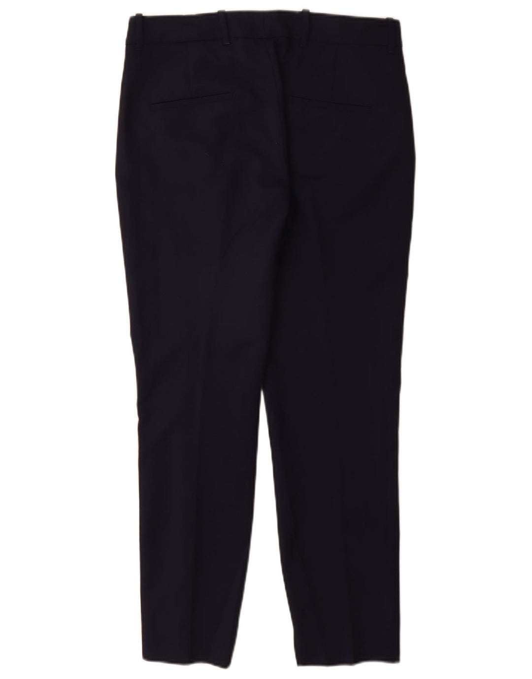 Zara Womens Slim Suit Trousers Medium W28 L29 Navy Blue Cotton