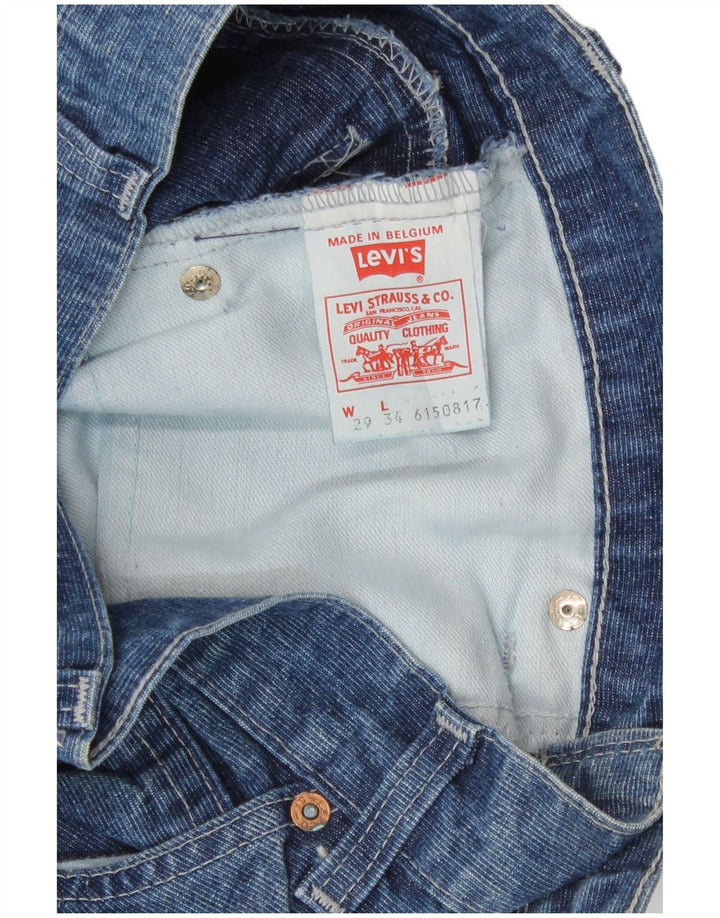 Levi's Mens Straight Jeans W29 L29 Blue Cotton