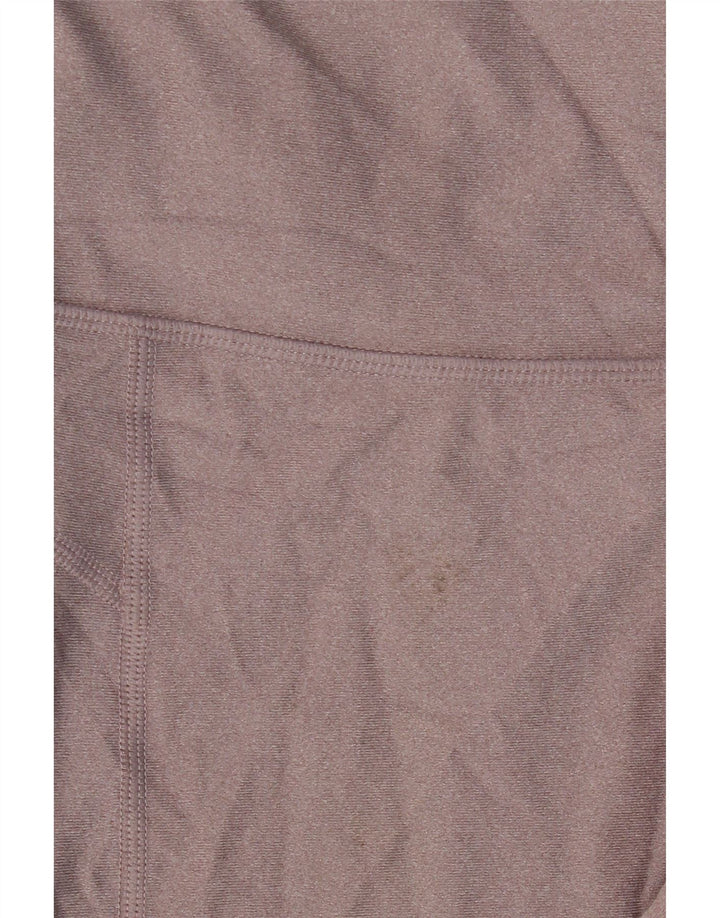 UNDER ARMOUR Womens Heat Gear Capri Leggings UK 12 Medium Purple Polyester