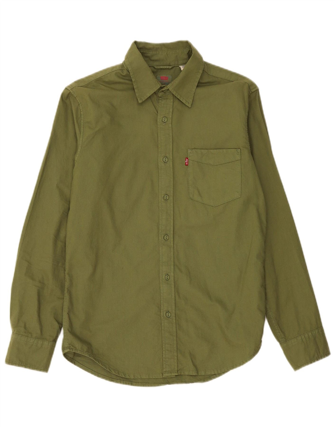 Levi's Mens Standard Fit Shirt Small Khaki Cotton