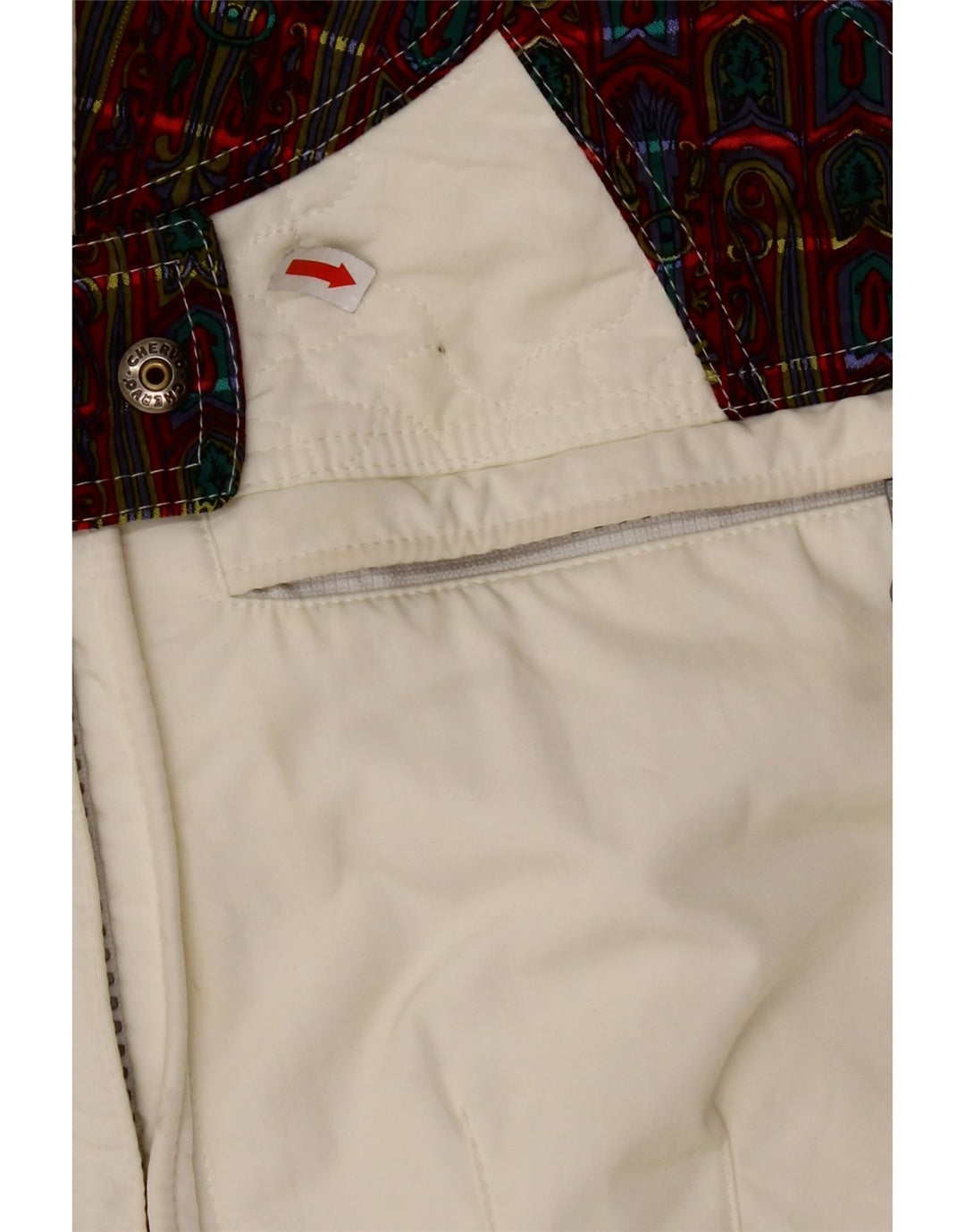 CHERVO Womens Ski Jumpsuit IT 42 Medium  White Check Polyamide