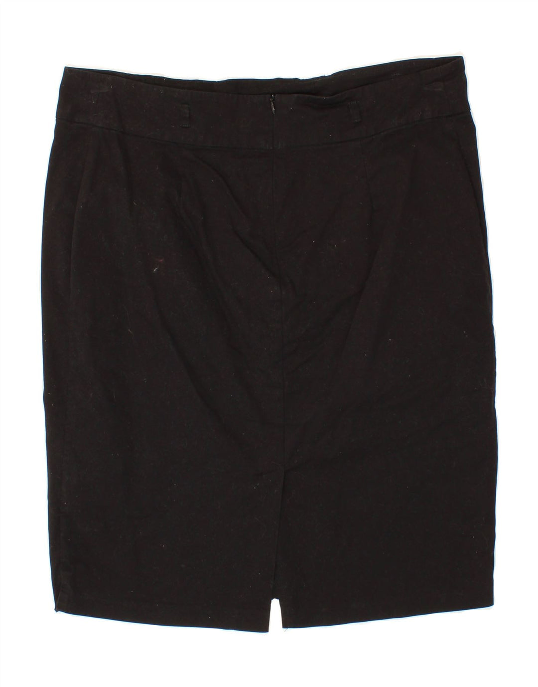 BENETTON Womens Pencil Skirt IT 46 Large W36  Black Cotton Vintage Benetton and Second-Hand Benetton from Messina Hembry 