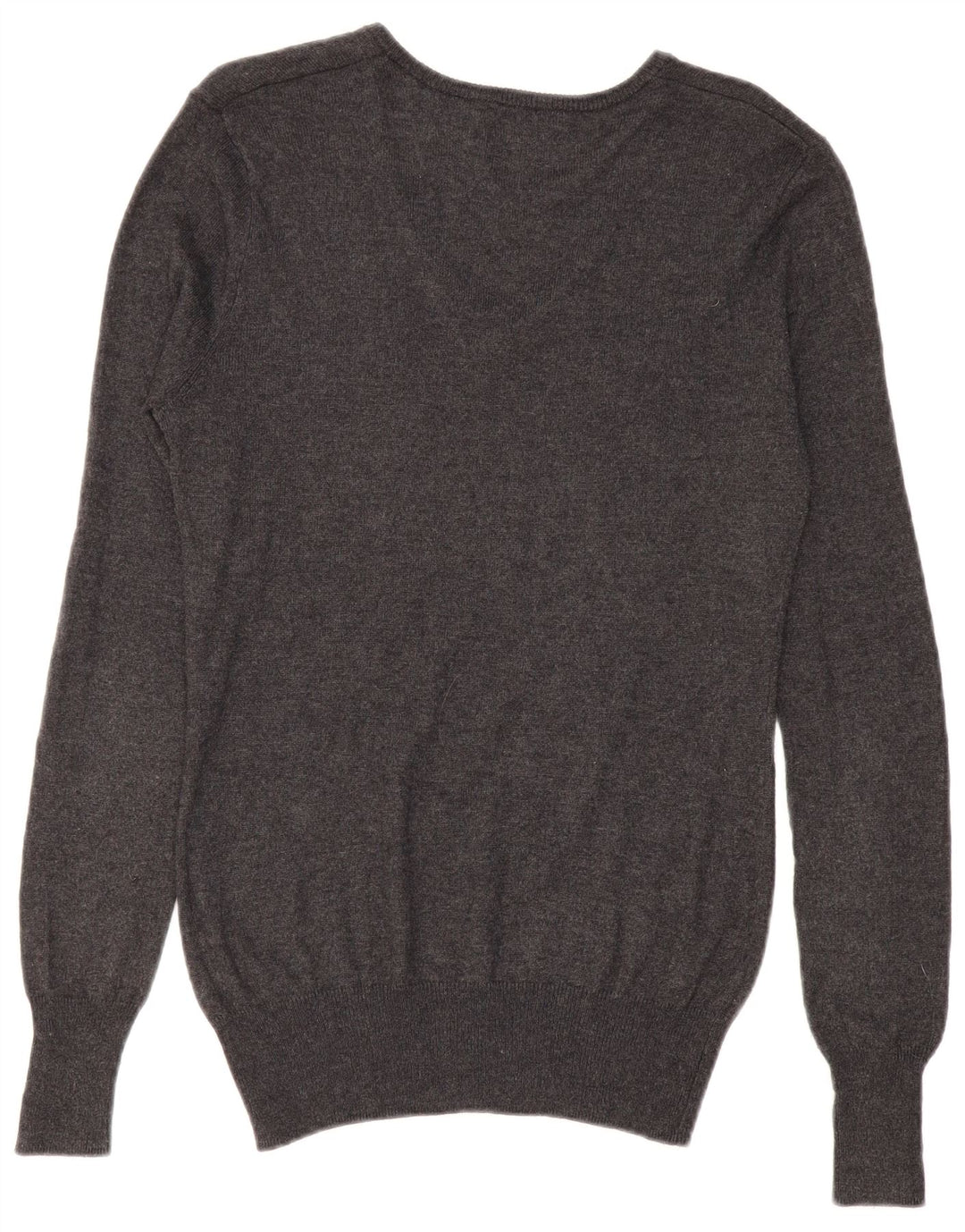 RIFLE Womens V-Neck Jumper Sweater UK 14 Medium Grey