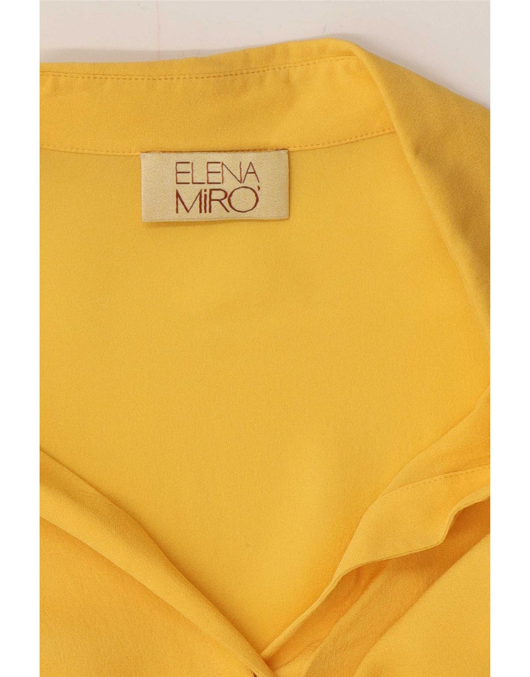 ELENA MIRO Womens Shirt UK 16 Large Yellow
