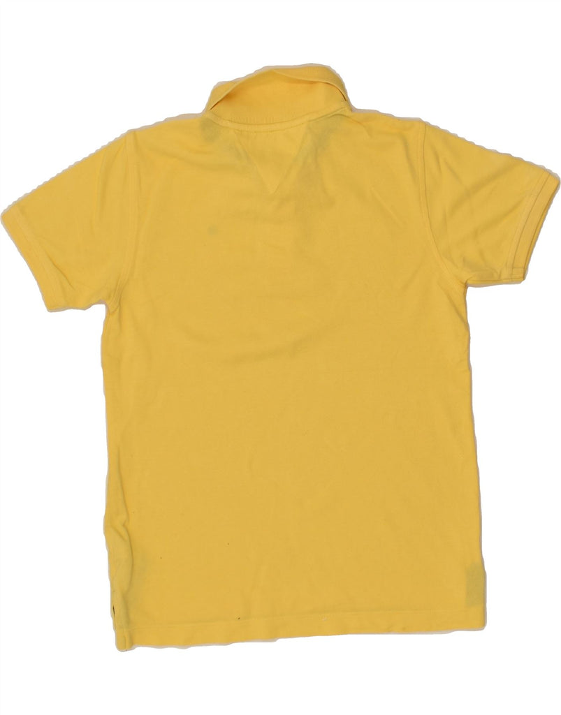 TOMMY HILFIGER Boys Polo Shirt 8-9 Years Medium Yellow Cotton | Vintage Tommy Hilfiger | Thrift | Second-Hand Tommy Hilfiger | Used Clothing | Messina Hembry 