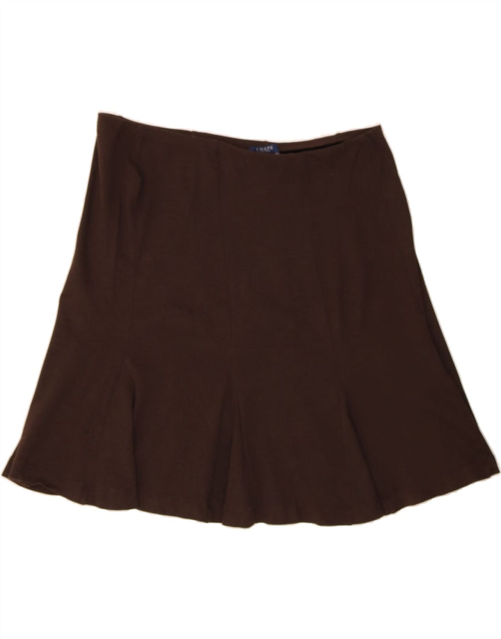 CHAPS Womens Flared Skirt XL W36  Brown Cotton Vintage Chaps and Second-Hand Chaps from Messina Hembry 