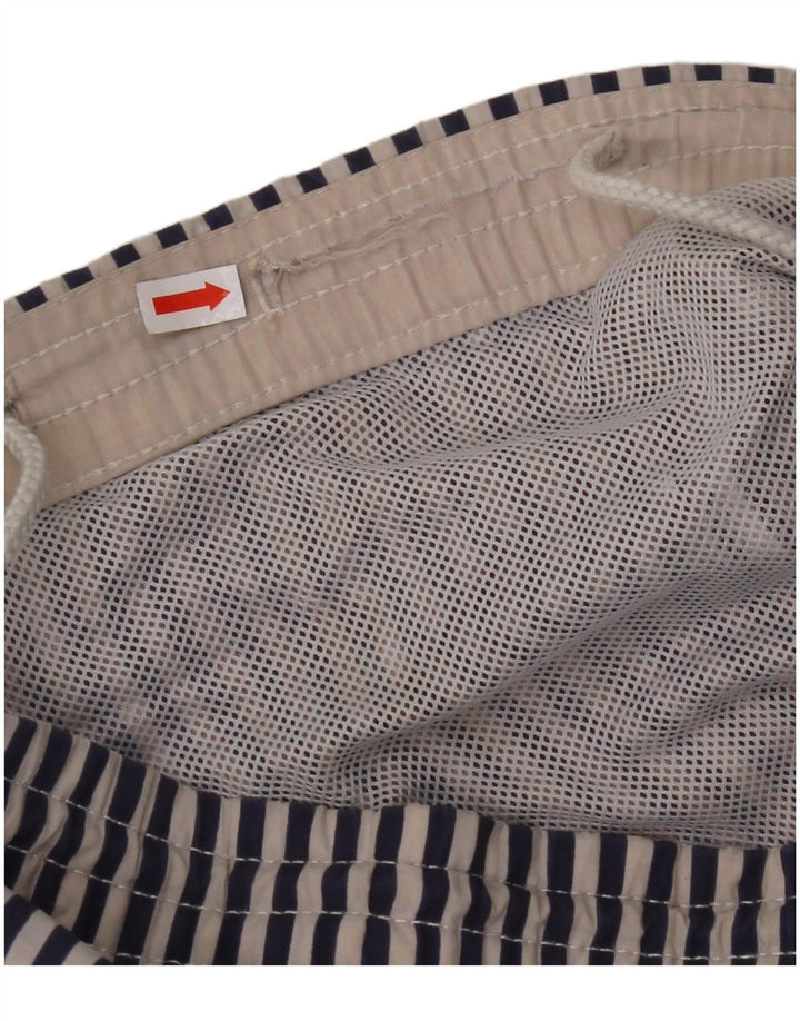 NORTH SAILS Mens Swimming Shorts Medium Navy Blue Striped Polyamide