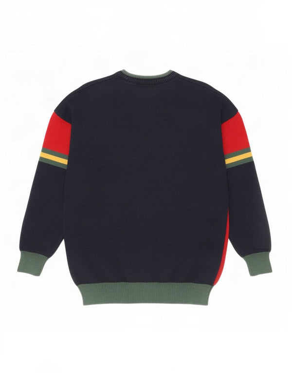 Marks & Spencer Mens St. Michael Crew Neck Jumper Sweater Medium Navy Blue