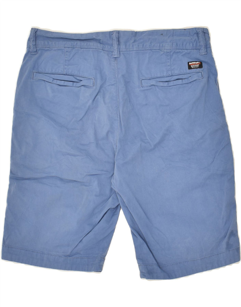 SUPERDRY Mens Slim Fit Chino Shorts W29 Small  Blue Cotton | Vintage Superdry | Thrift | Second-Hand Superdry | Used Clothing | Messina Hembry 