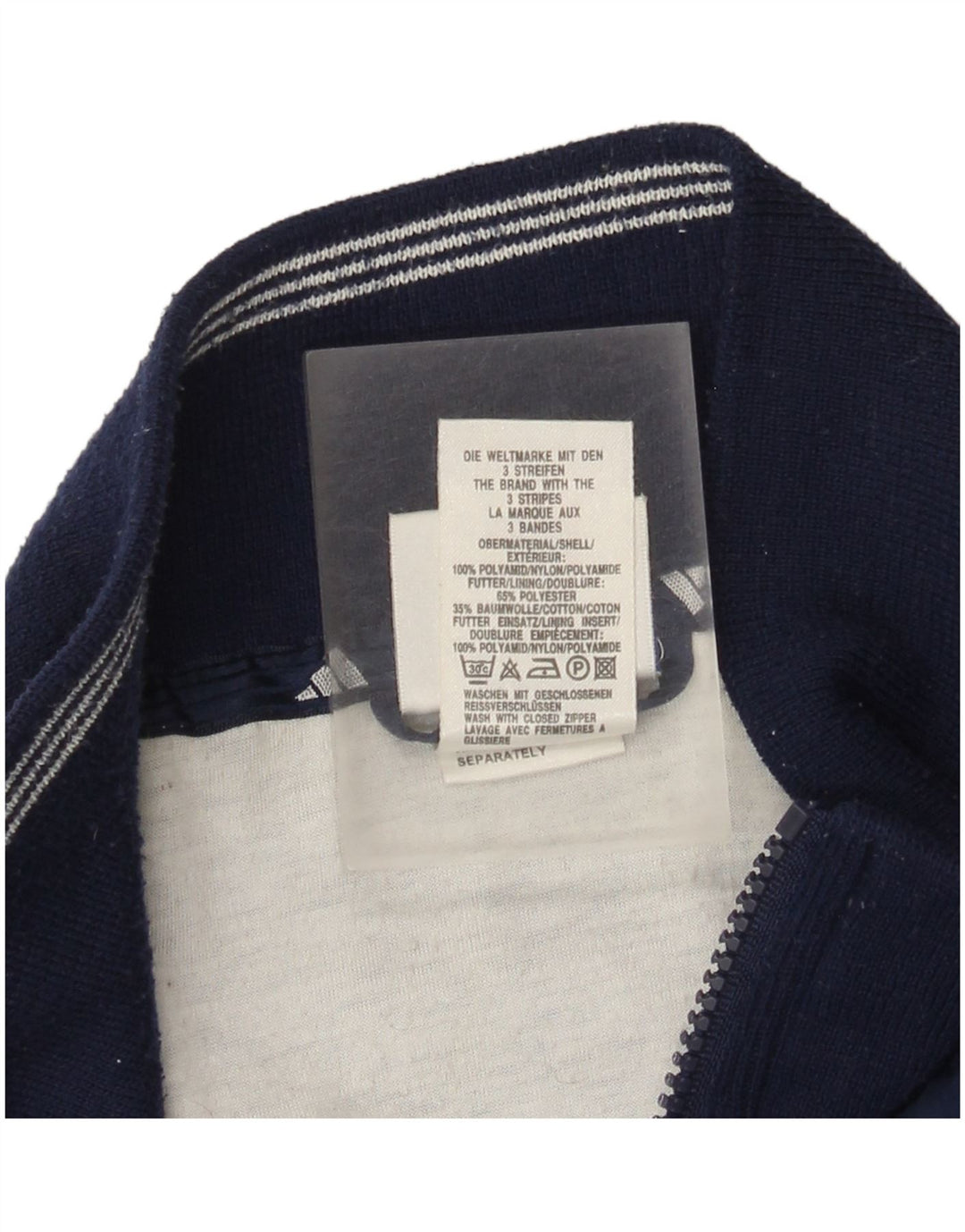 Adidas Womens Oversized Windbreaker Jacket UK 14 Medium Navy Blue Polyamide