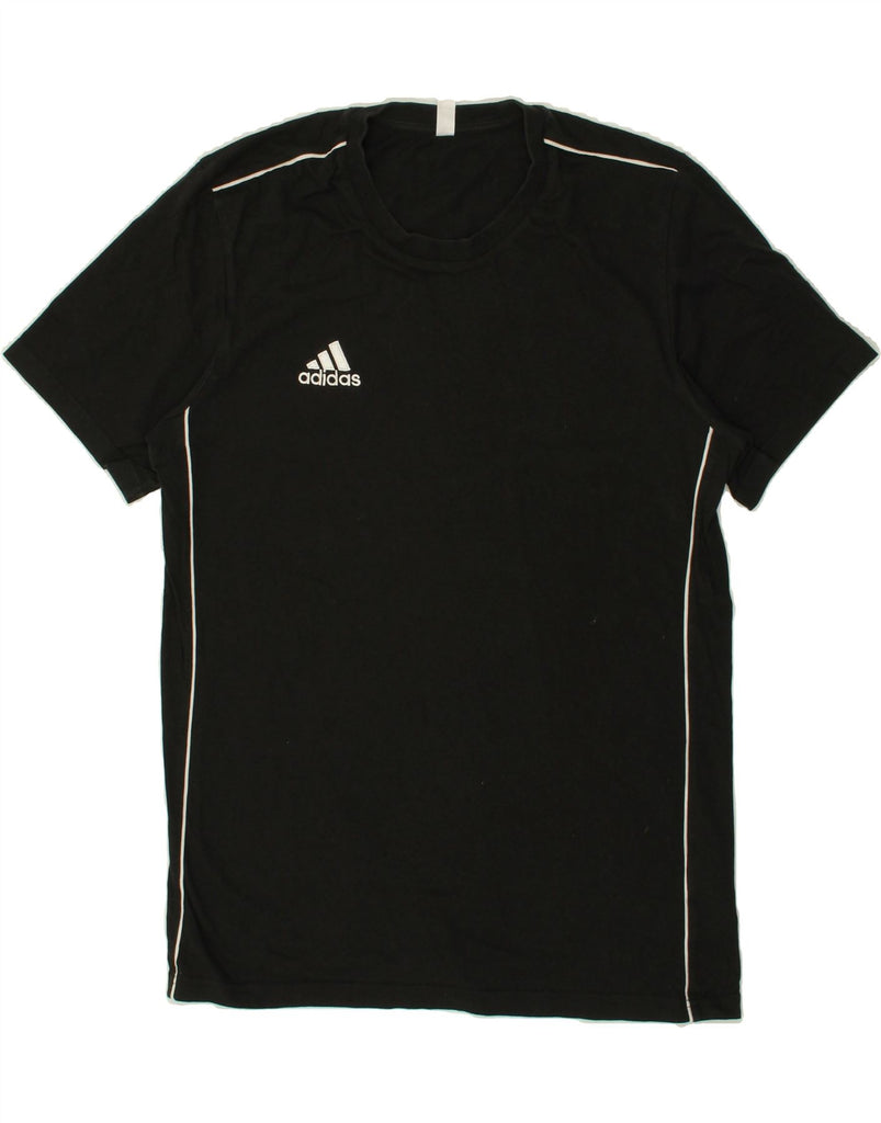 ADIDAS Mens T-Shirt Top Medium Black Cotton | Vintage Adidas | Thrift | Second-Hand Adidas | Used Clothing | Messina Hembry 