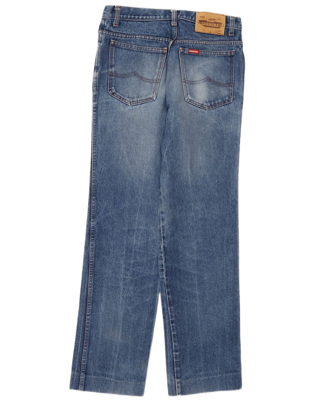 Carrera Womens Straight Jeans W32 L30 Blue Cotton