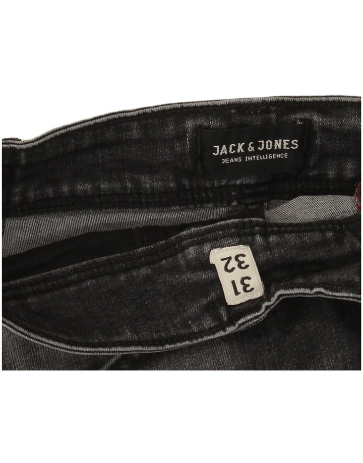 Jack & Jones Mens Slim Jeans W31 L32 Grey Cotton