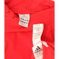 Adidas Womens Graphic Zip Neck Fleece Jumper UK 16 Large Red Polyester
