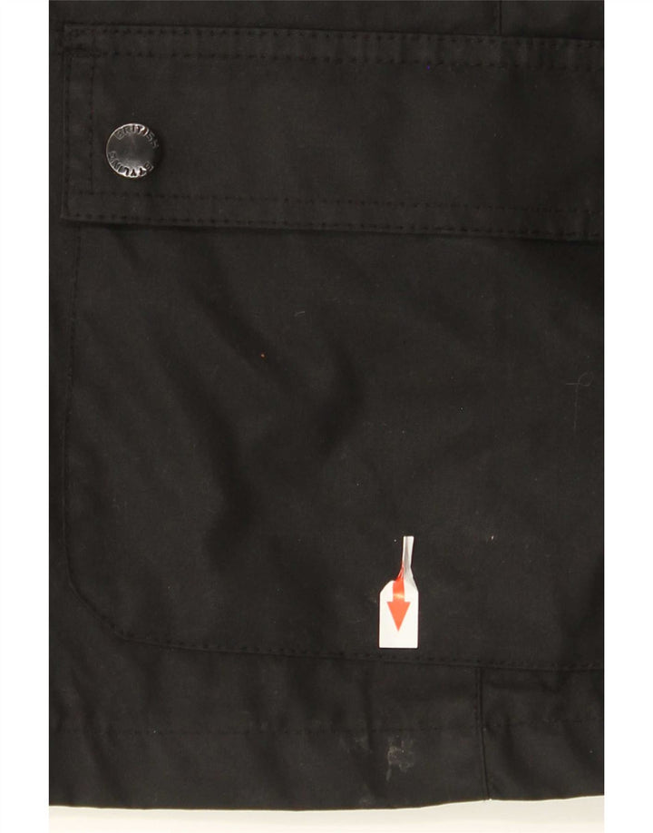 Crane Womens Waxed Cotton Jacket Size 44/46 Large Black