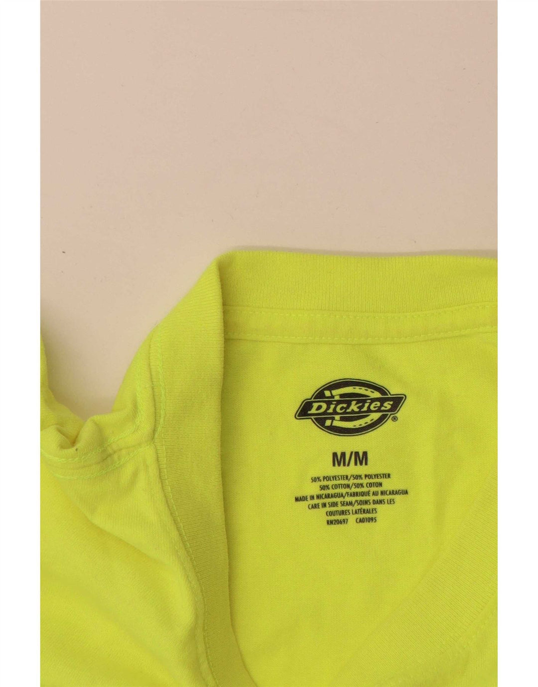 Dickies Mens Top Long Sleeve Medium Green Polyester