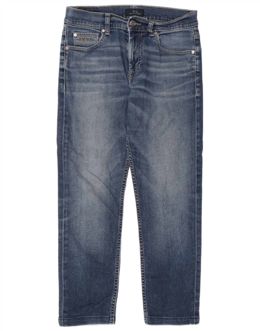 Harmont & Blaine Womens Crop Straight Jeans IT 44 Medium W30 L26 Blue