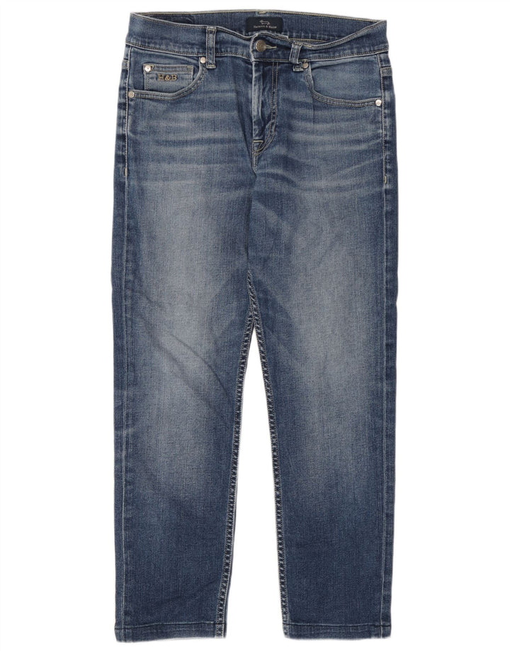 Harmont & Blaine Womens Crop Straight Jeans IT 44 Medium W30 L26 Blue