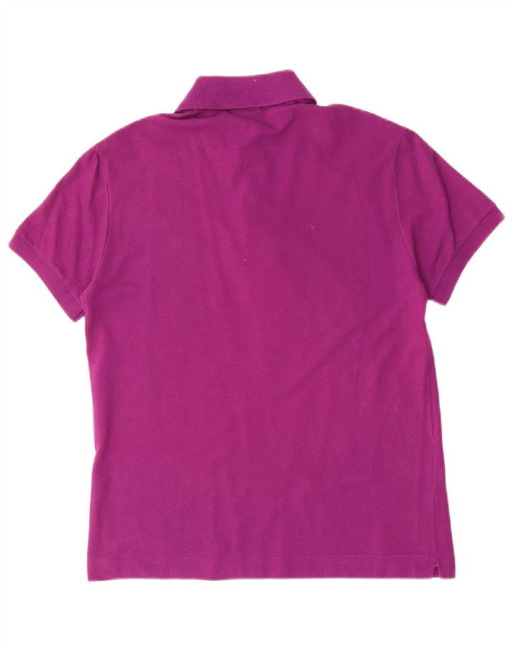 Lacoste Mens Polo Shirt Size 3 Small Purple Cotton