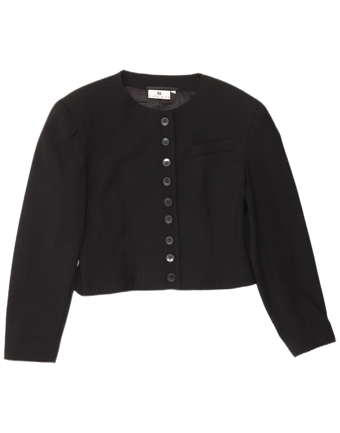 Coexis Womens Bolero Jacket IT 42 Medium Black New Wool