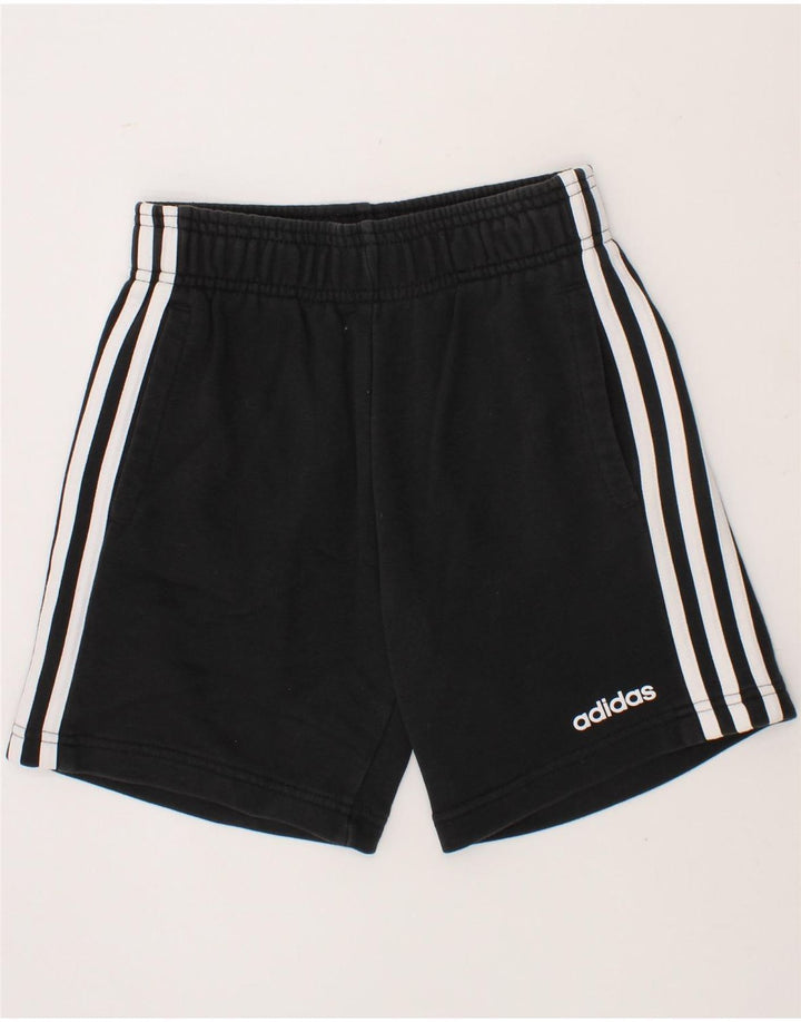 ADIDAS Boys Sport Shorts 9-10 Years Black Cotton Vintage Adidas and Second-Hand Adidas from Messina Hembry 