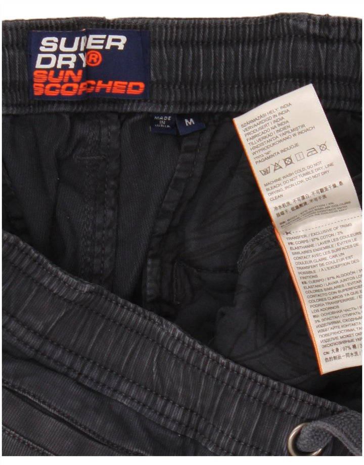 Superdry Mens Chino Shorts Medium  Navy Blue Cotton