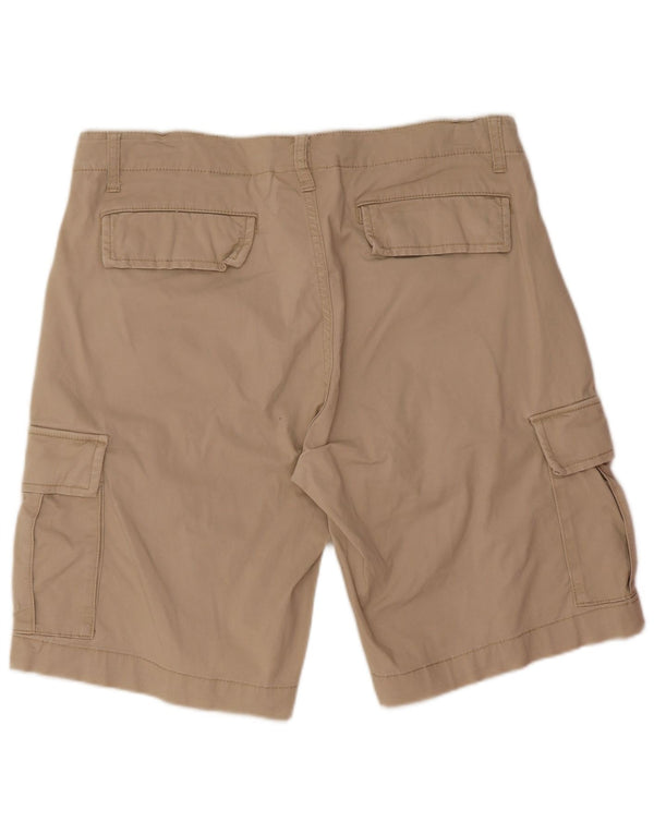 Champion Mens Cargo Shorts Medium W32 Beige Cotton