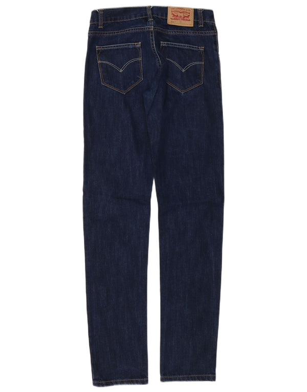Levi's Boys 511 Slim Jeans 11-12 Years W26 L31 Navy Blue Cotton